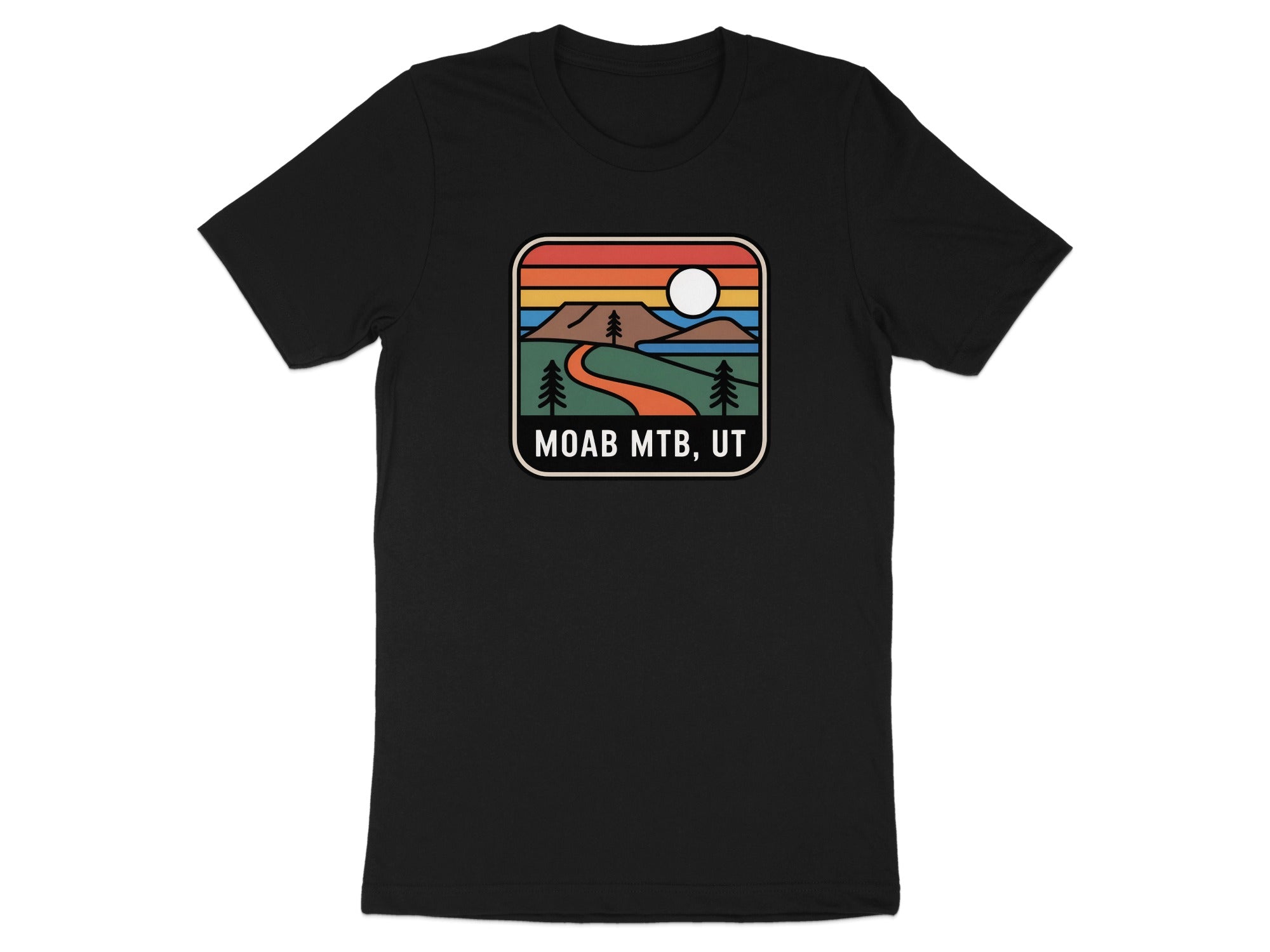 MOAB MTB UT Retro Graphic Adventure Biking T-shirt