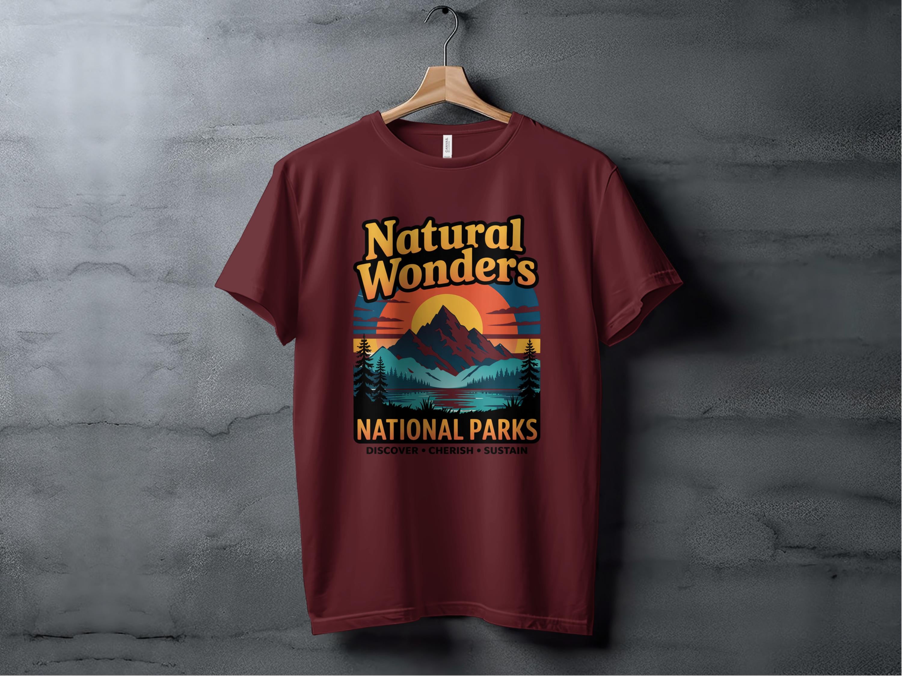 Natural Wonders National Parks Themed T-shirt product type