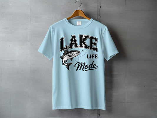 Lake Life Mode Graphic TShirt for Fishing Lovers product type