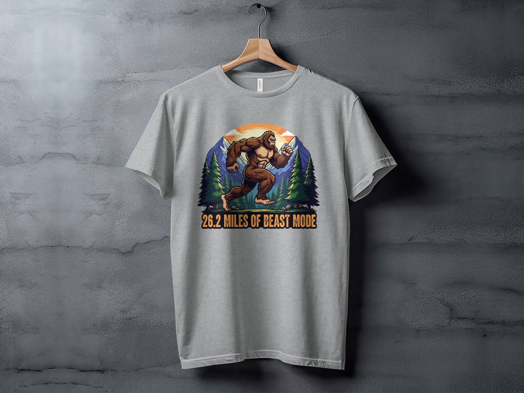 26.2 Miles of Beast Mode Graphic Marathon Tee