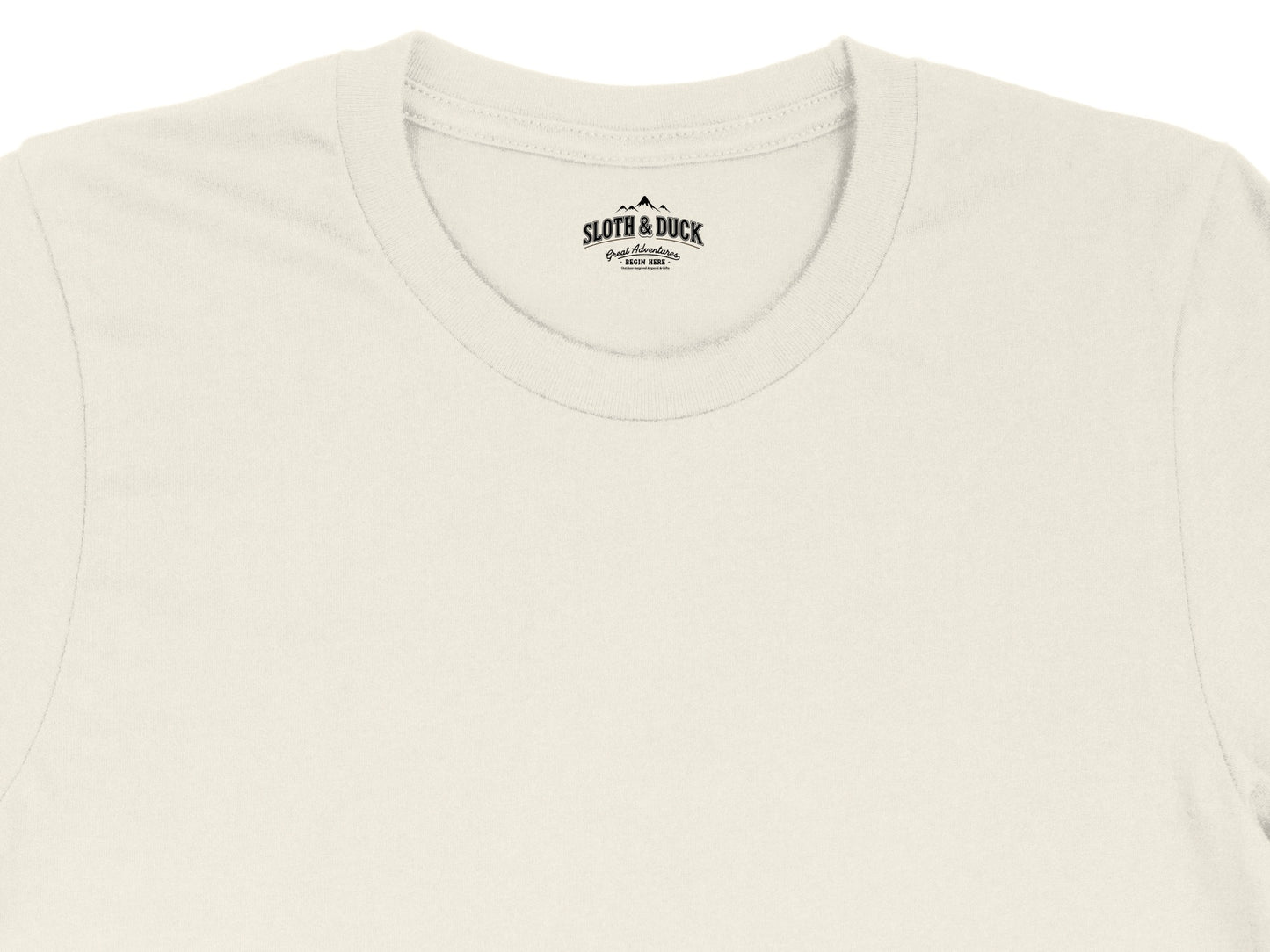 Sloth & Duck Classic White T-Shirt for Everyday Wear