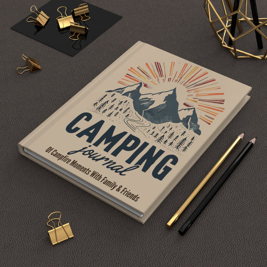 "Camping Journal" - Personalized Hardcover Adventure Notebook, Hiking Diary