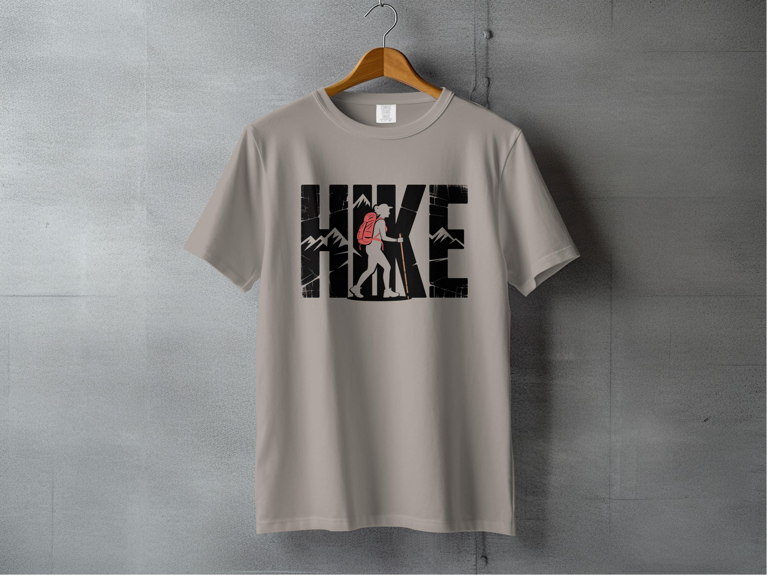 Adventurous Hiking Design Graphic Tee product type