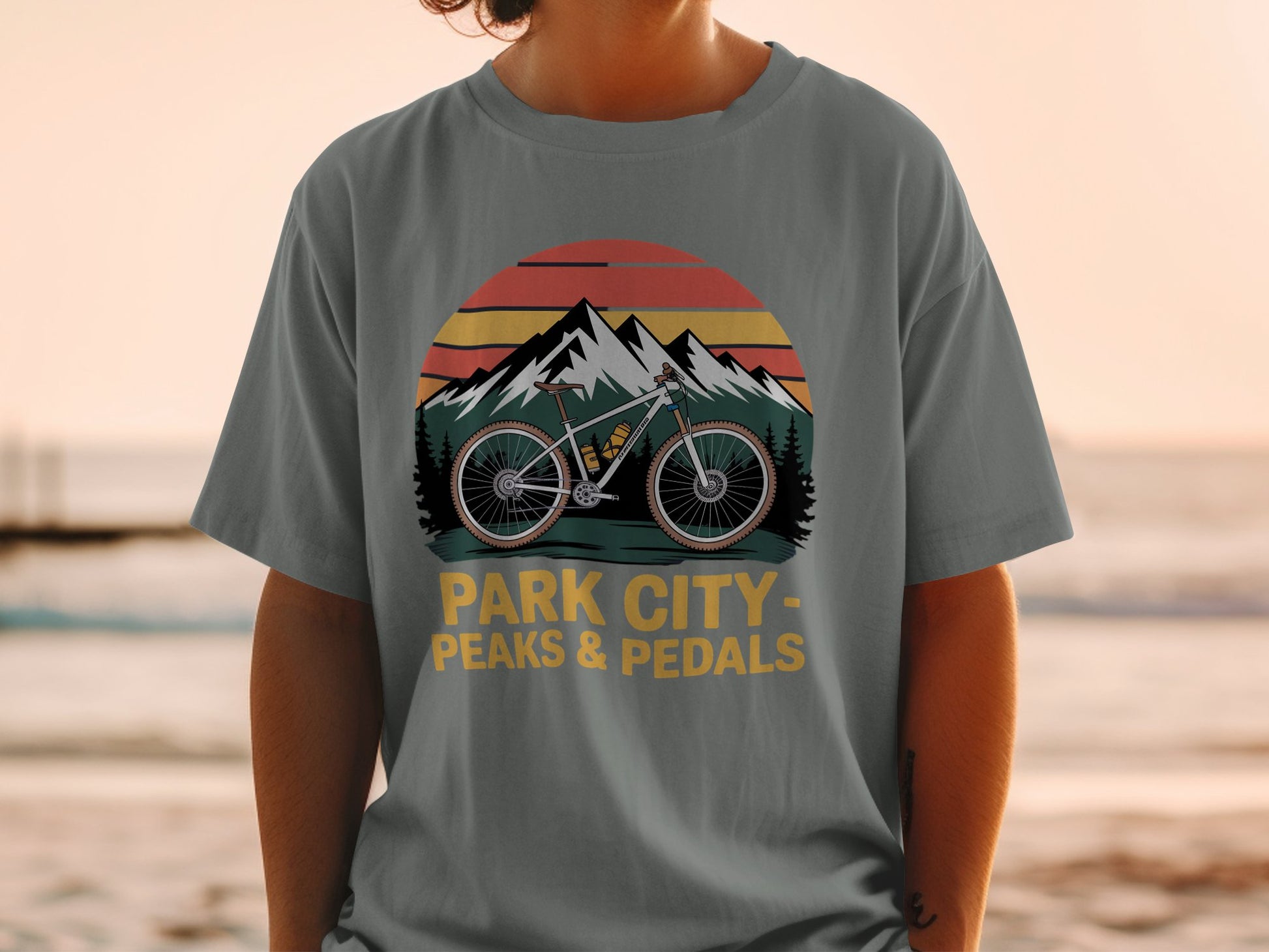 Park City Peaks and Pedals Graphic Tee product