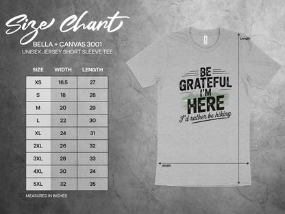 Be Grateful I'm Here I'd Rather Be Hiking product type