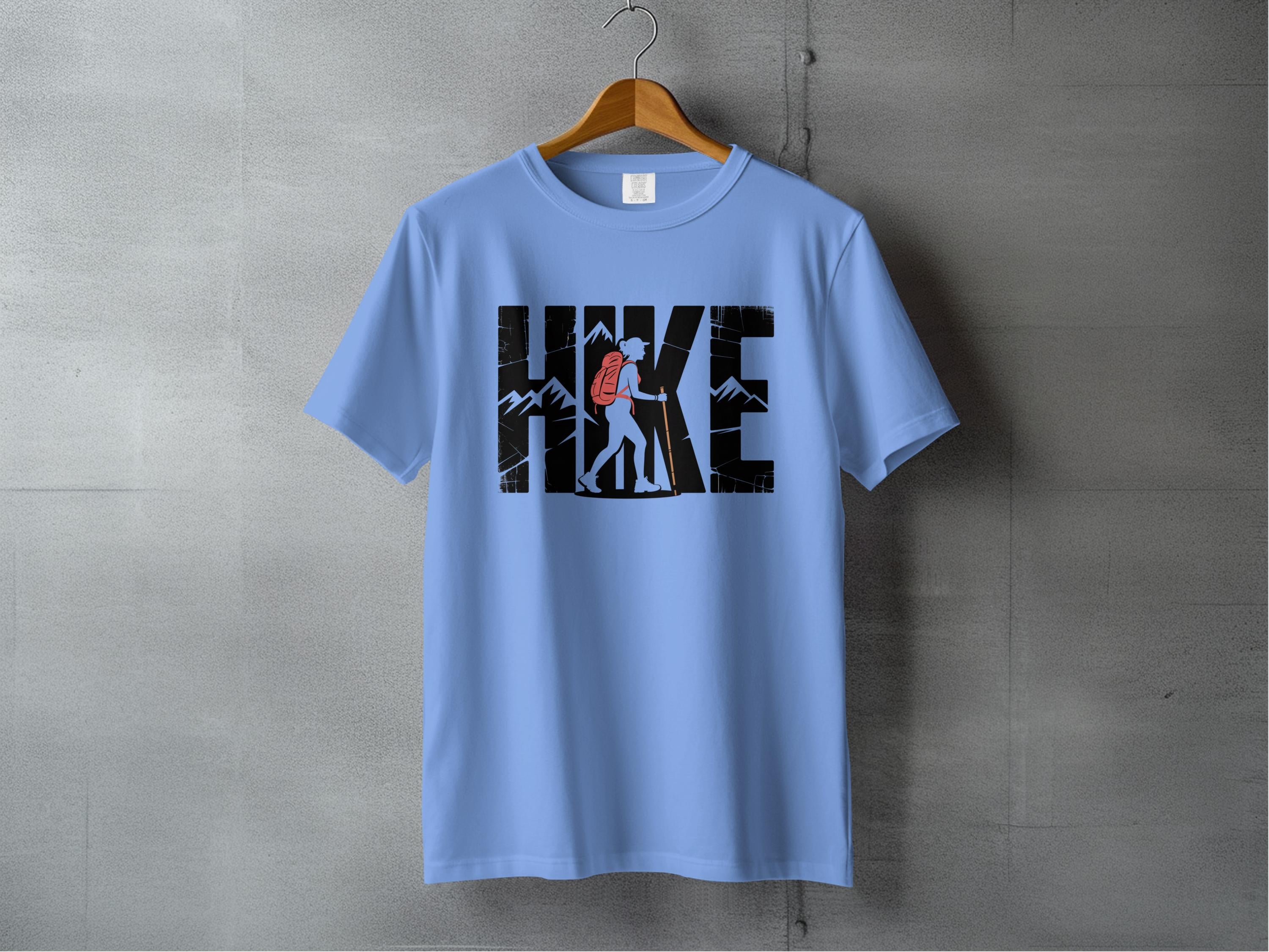 Hike Graphic Print Adventure-Themed Comfortable T-Shirt