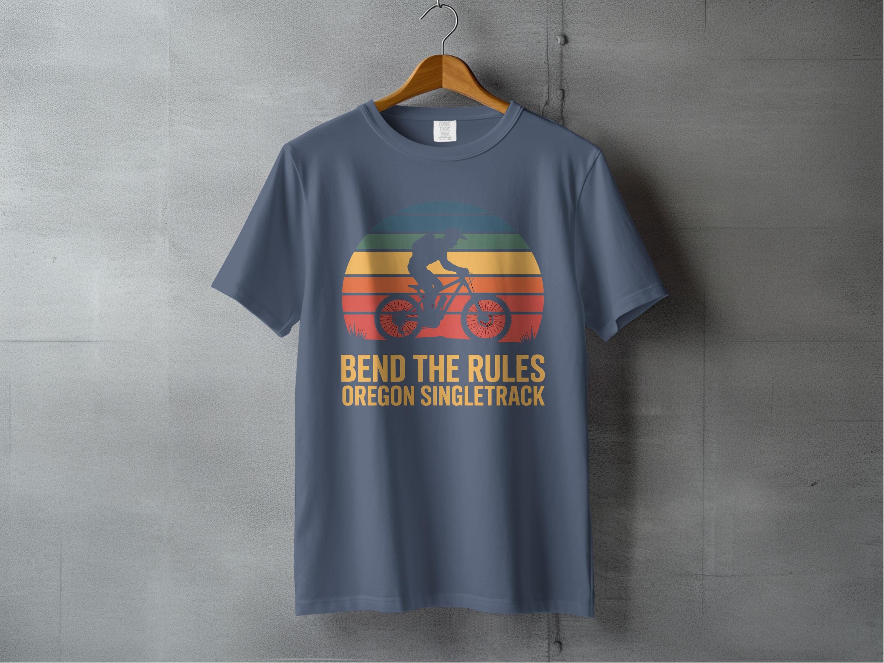 Bend The Rules Oregon Singletrack tshirt product type