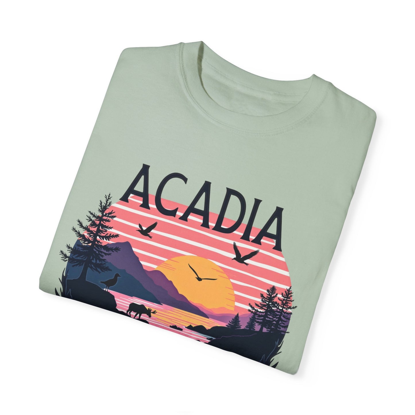Acadia National Park Light Green T Shirt