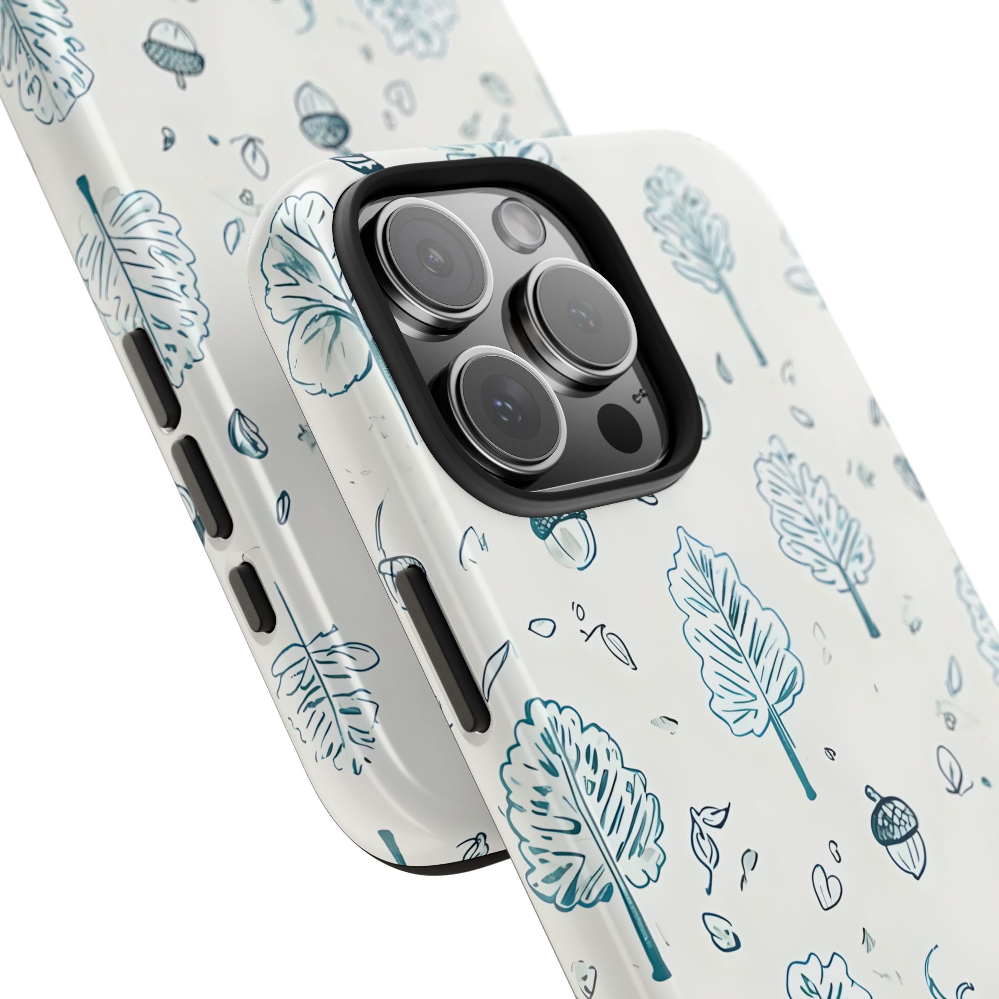Acorns and Trees Nature Pattern Phone Case 12