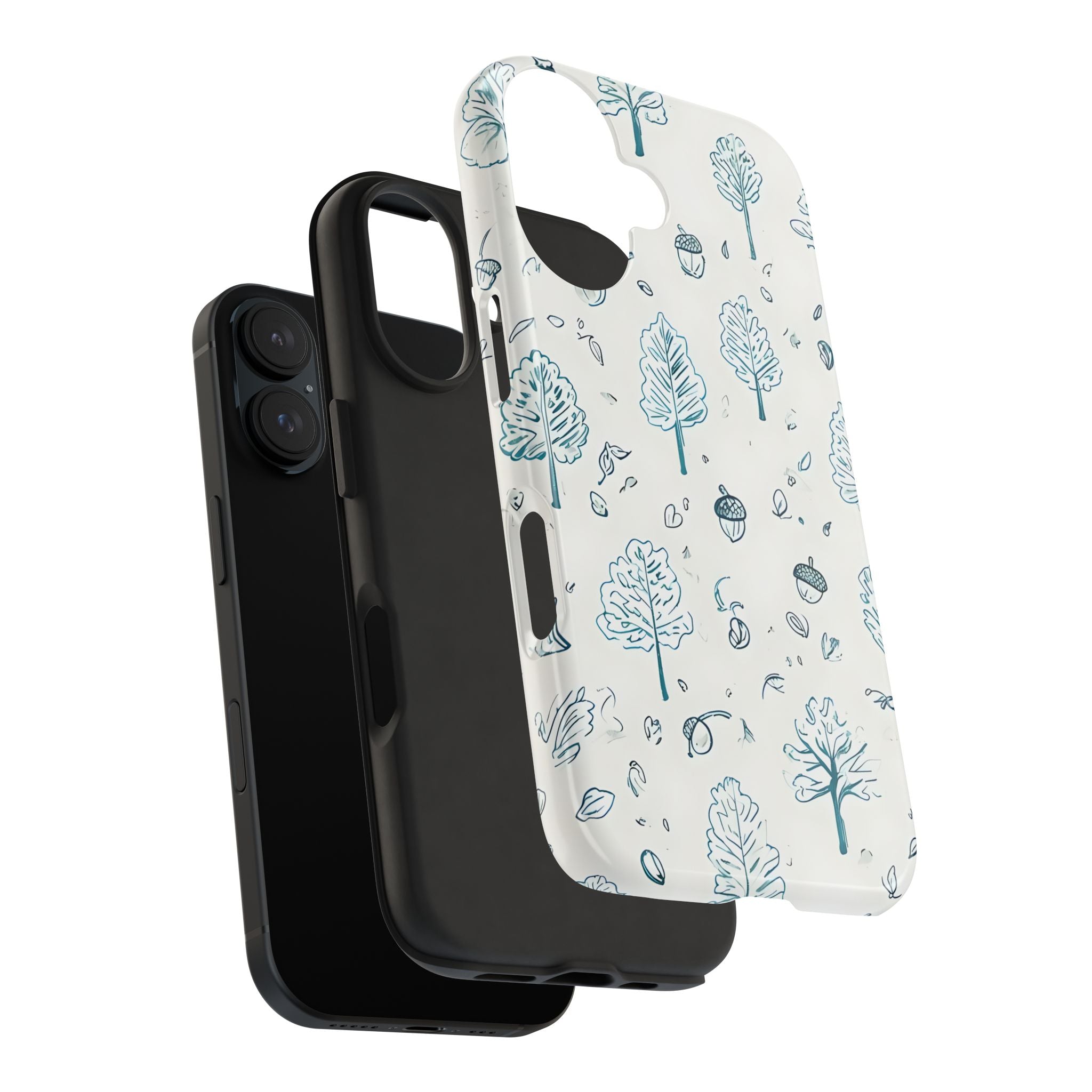 Acorns and Trees Nature Pattern Phone Case 13