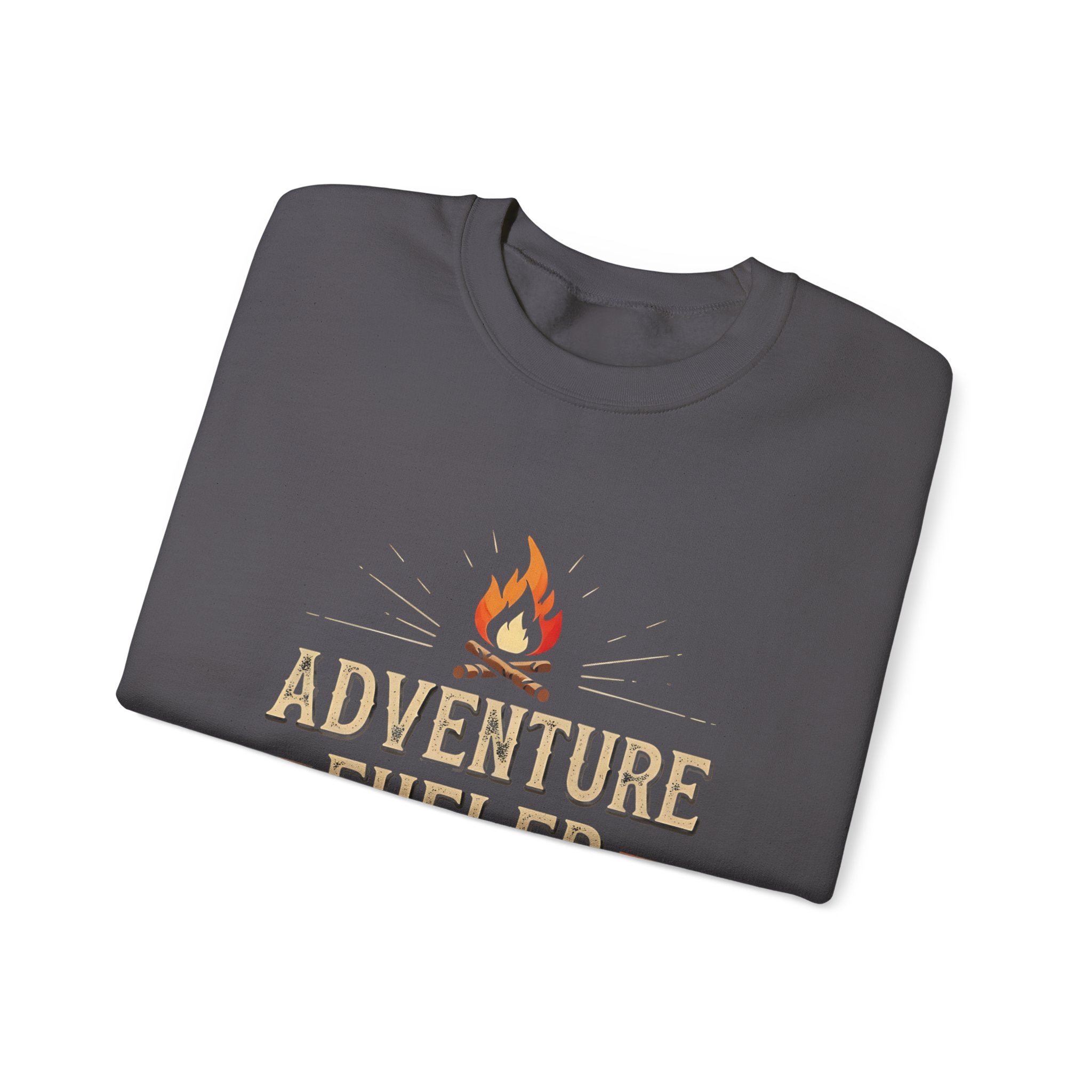 Adventure Fueled Light Grey Crewneck Sweater