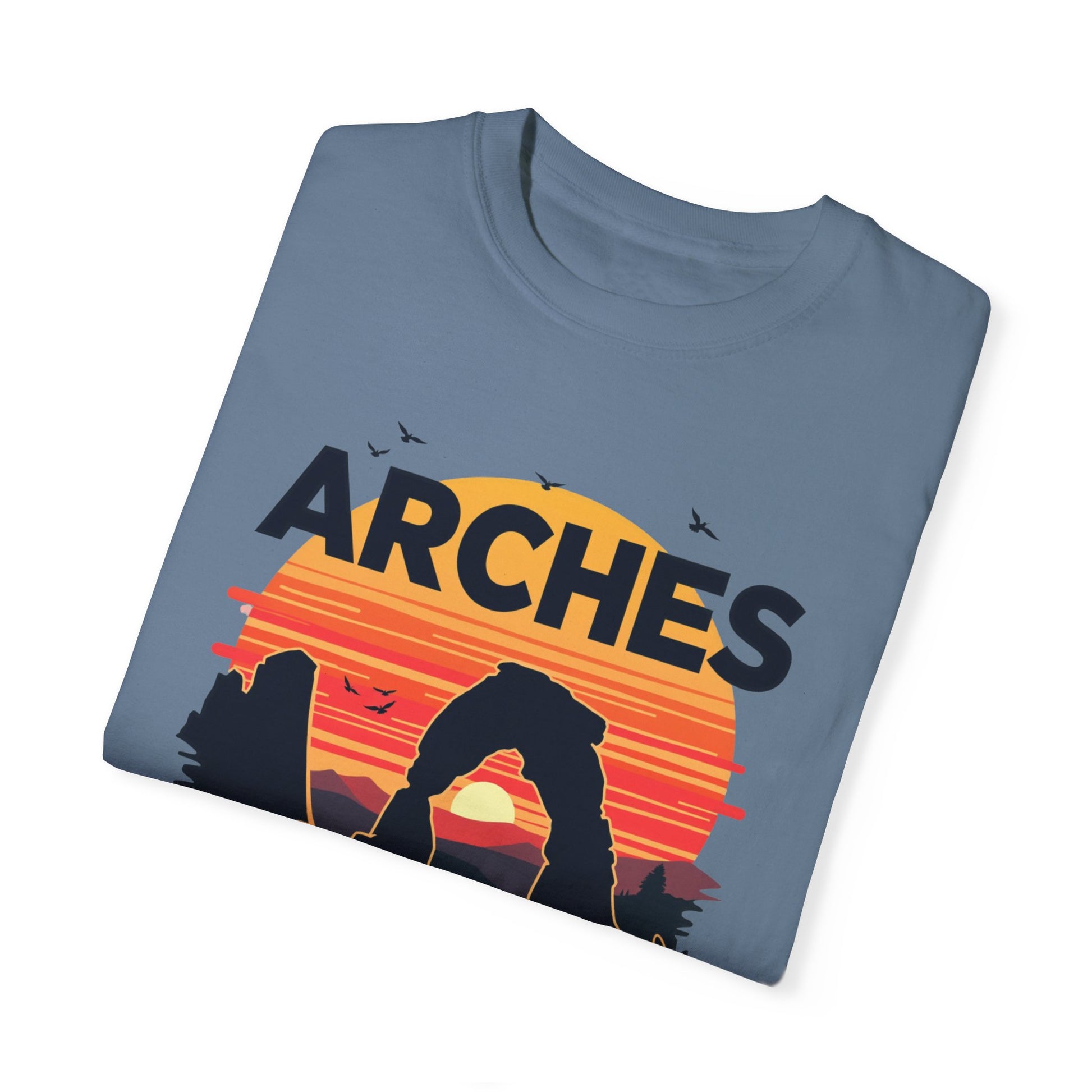 Arches National Park T Shirt Grey