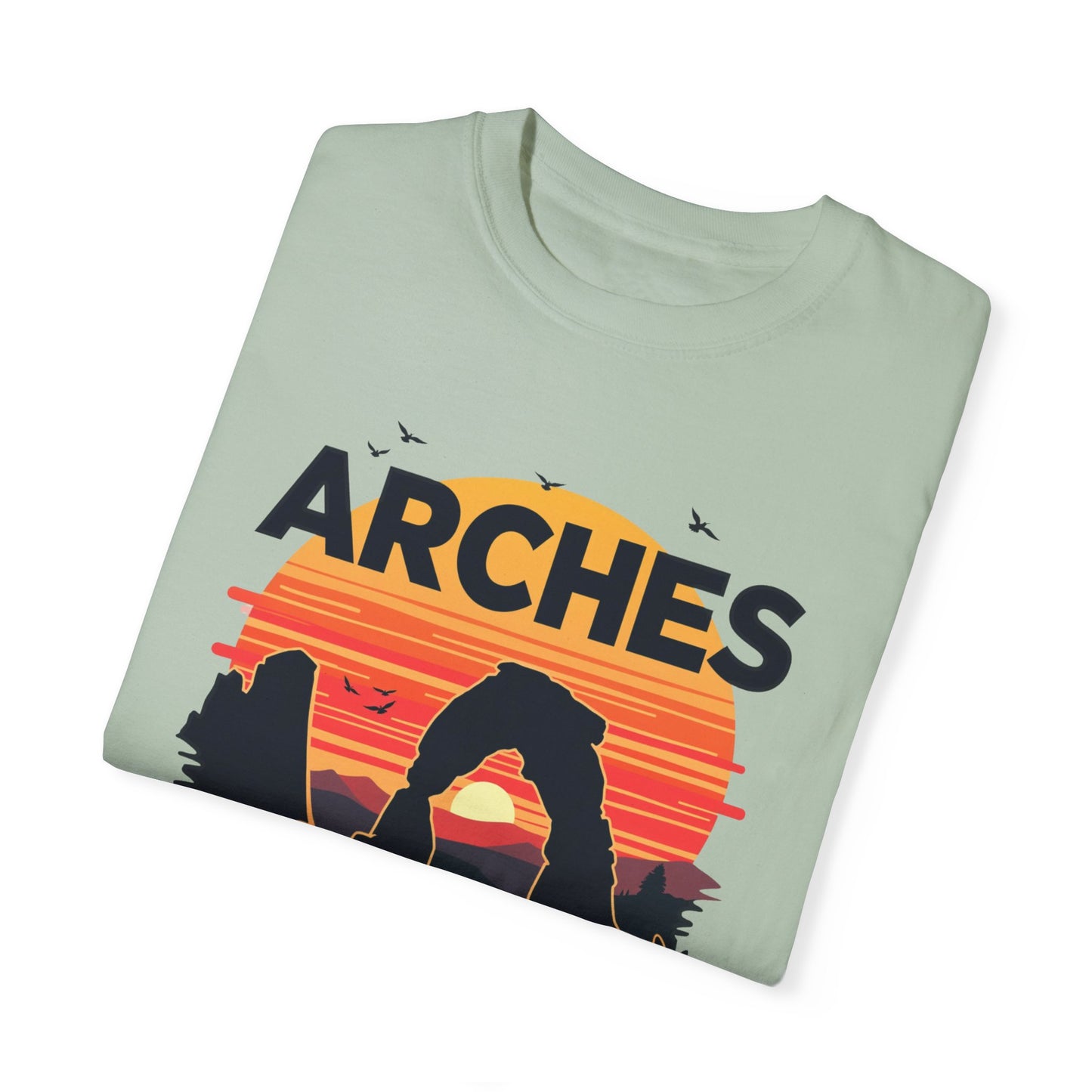 Arches National Park T Shirt Light Green