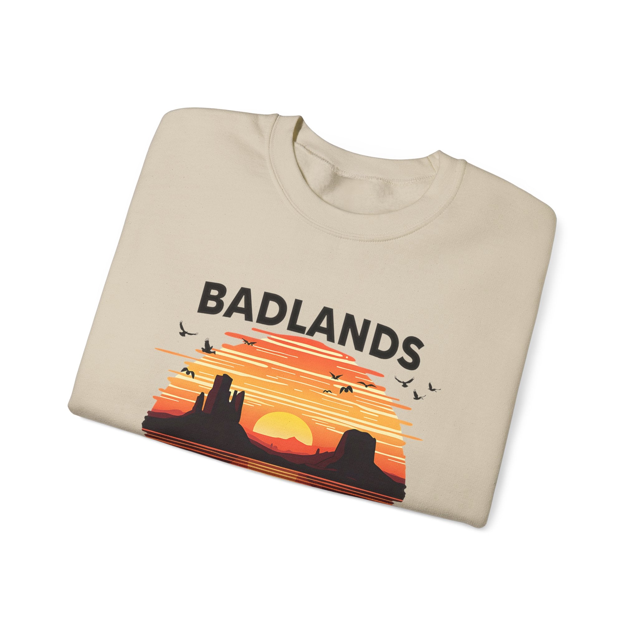 Badlands National Park Crewneck Sweater Beige