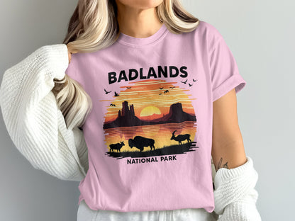 Badlands National Park Light Pink T Shirt
