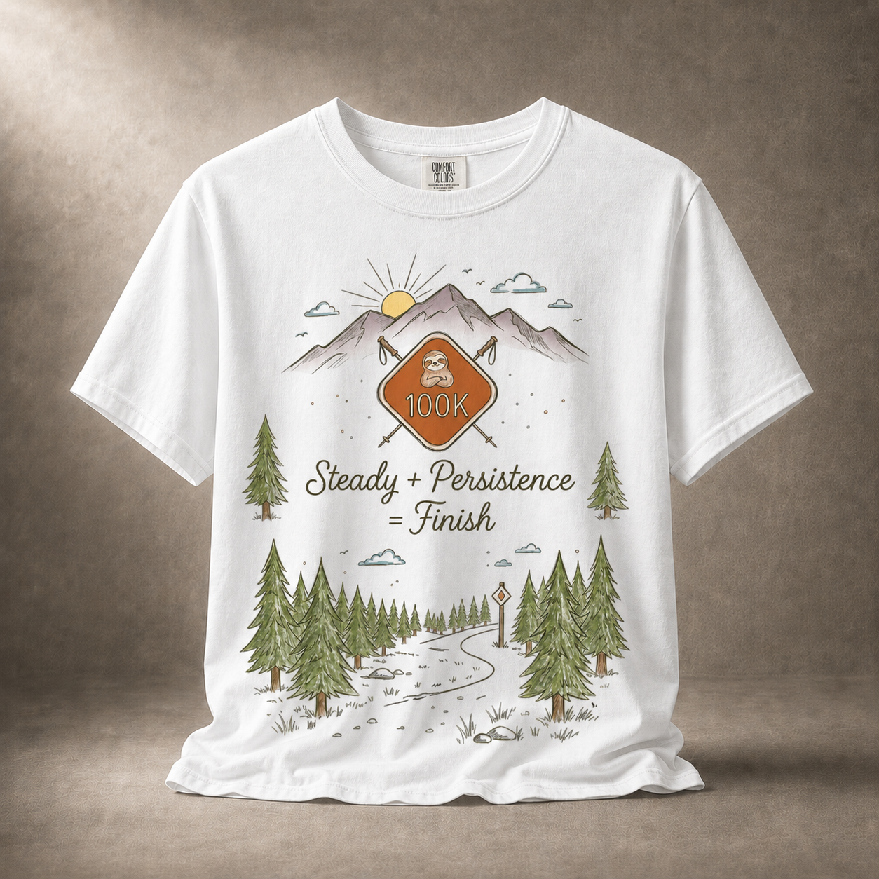 100k Steady Persistence Finish Trail T-Shirt