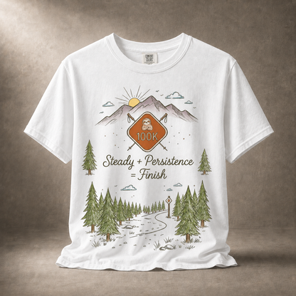 100k Steady Persistence Finish Trail T-Shirt