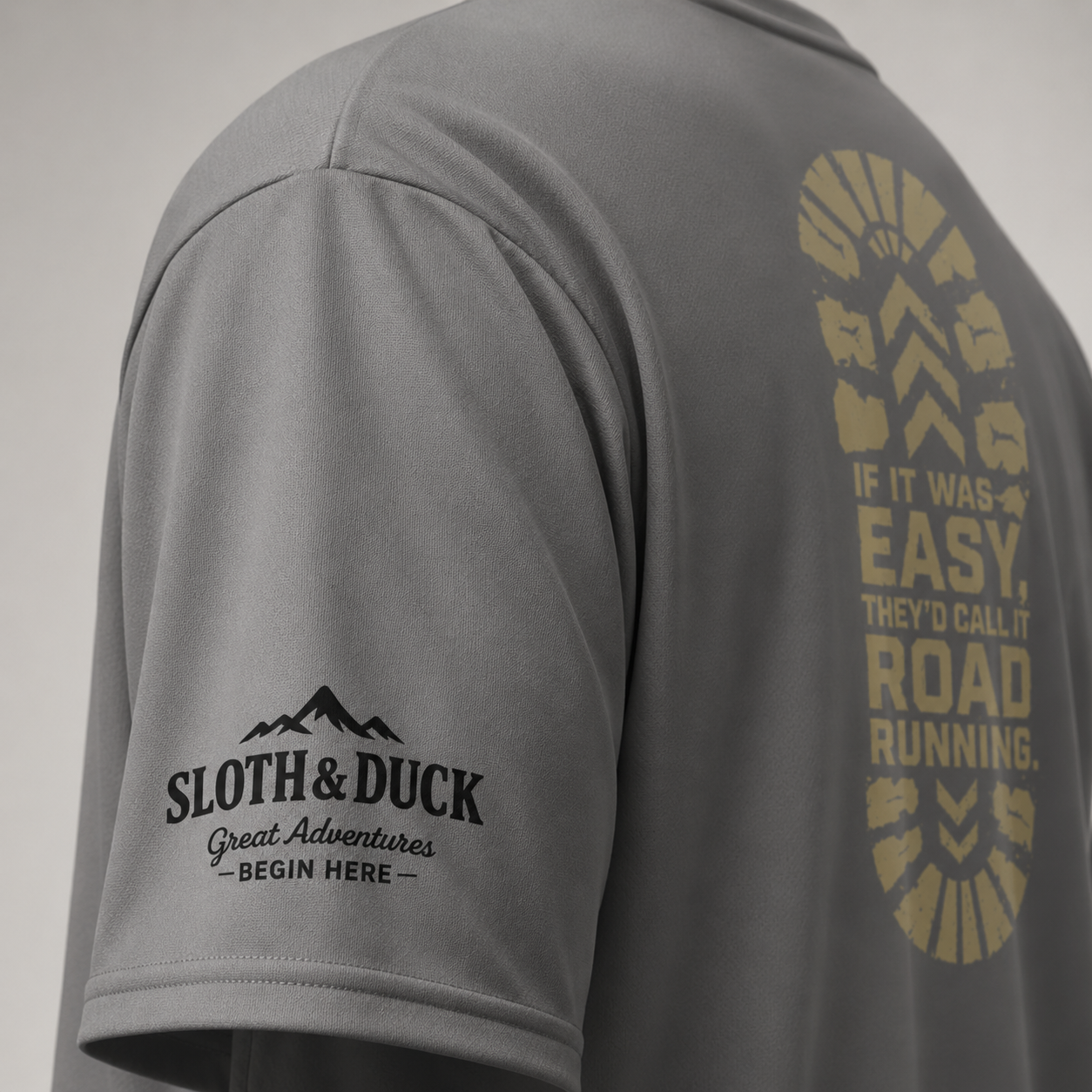 If It Was Easy, They'd Call It Road Running Performance Tee | Sloth & Duck
