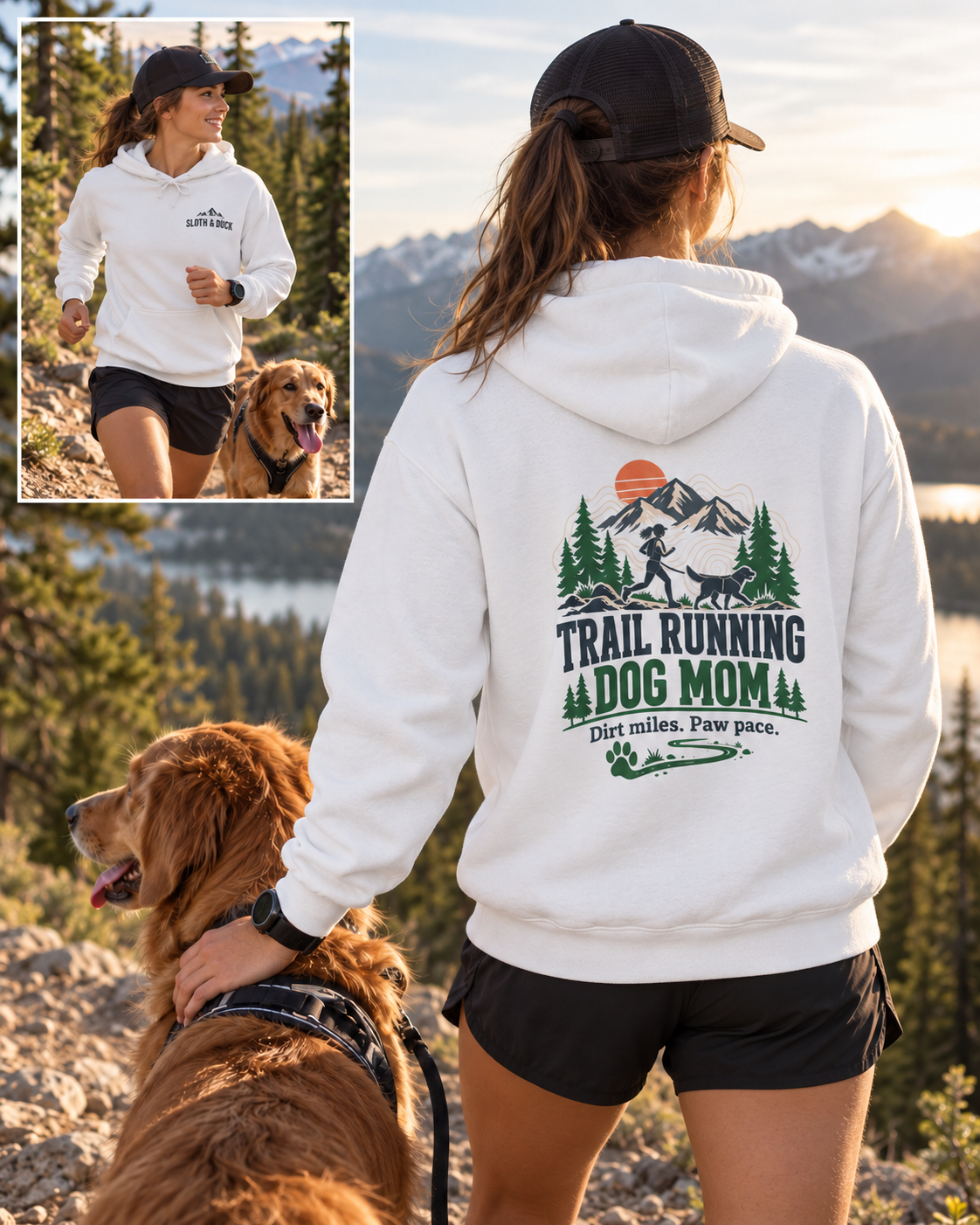 Trail Running Dog Mom Sweatshirt