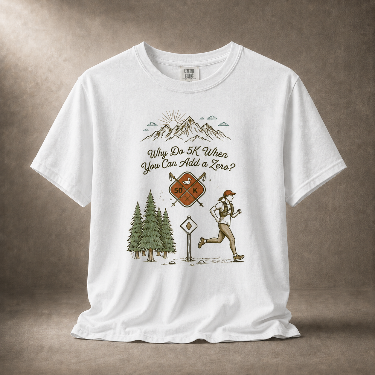 Why Do 5K When You Can Add a Zero 50K Women's Trail T-Shirt