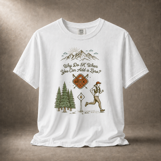 Why Do 5K When You Can Add a Zero 50K Women's Trail T-Shirt