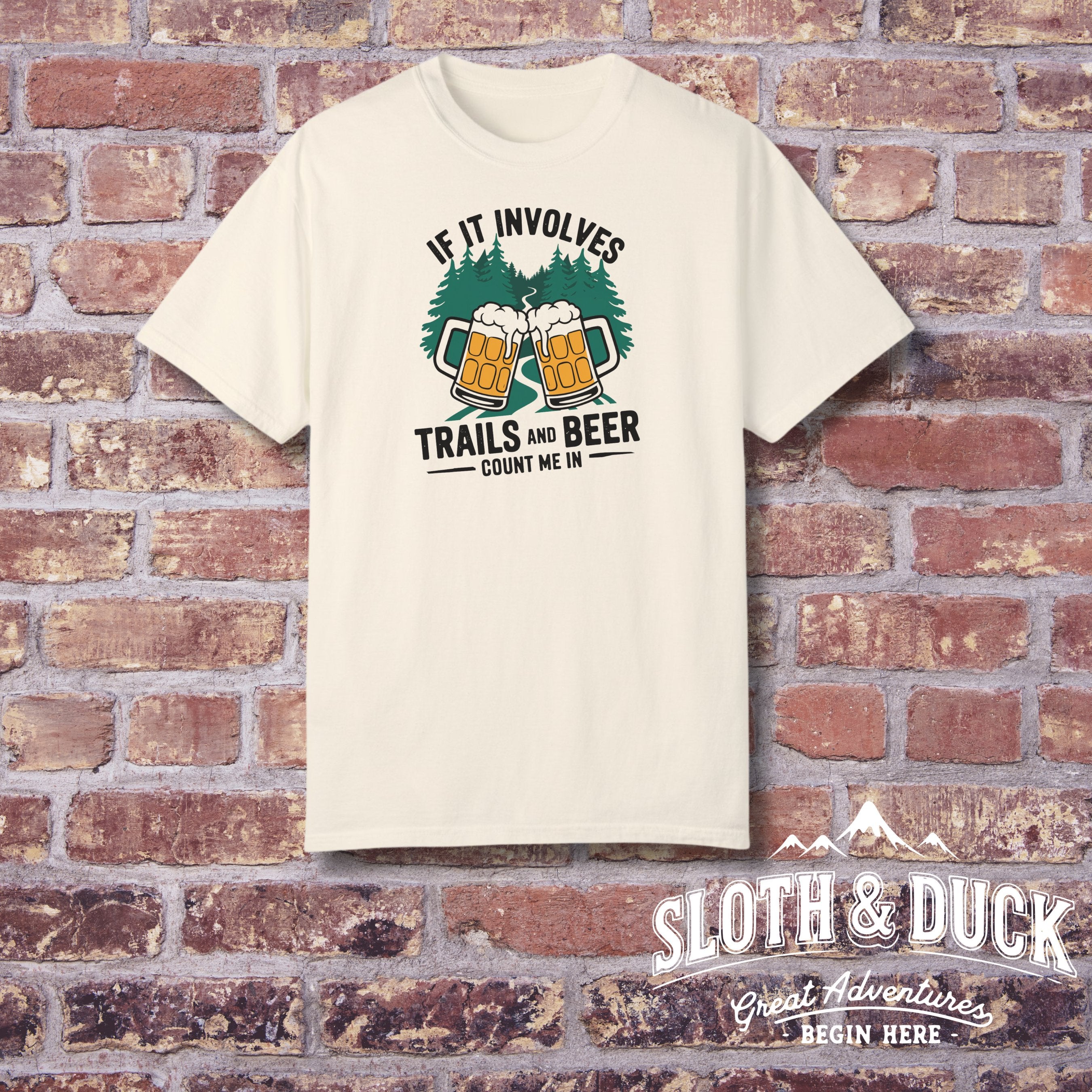 If it involves trails and beer count me in light yellow t shirt