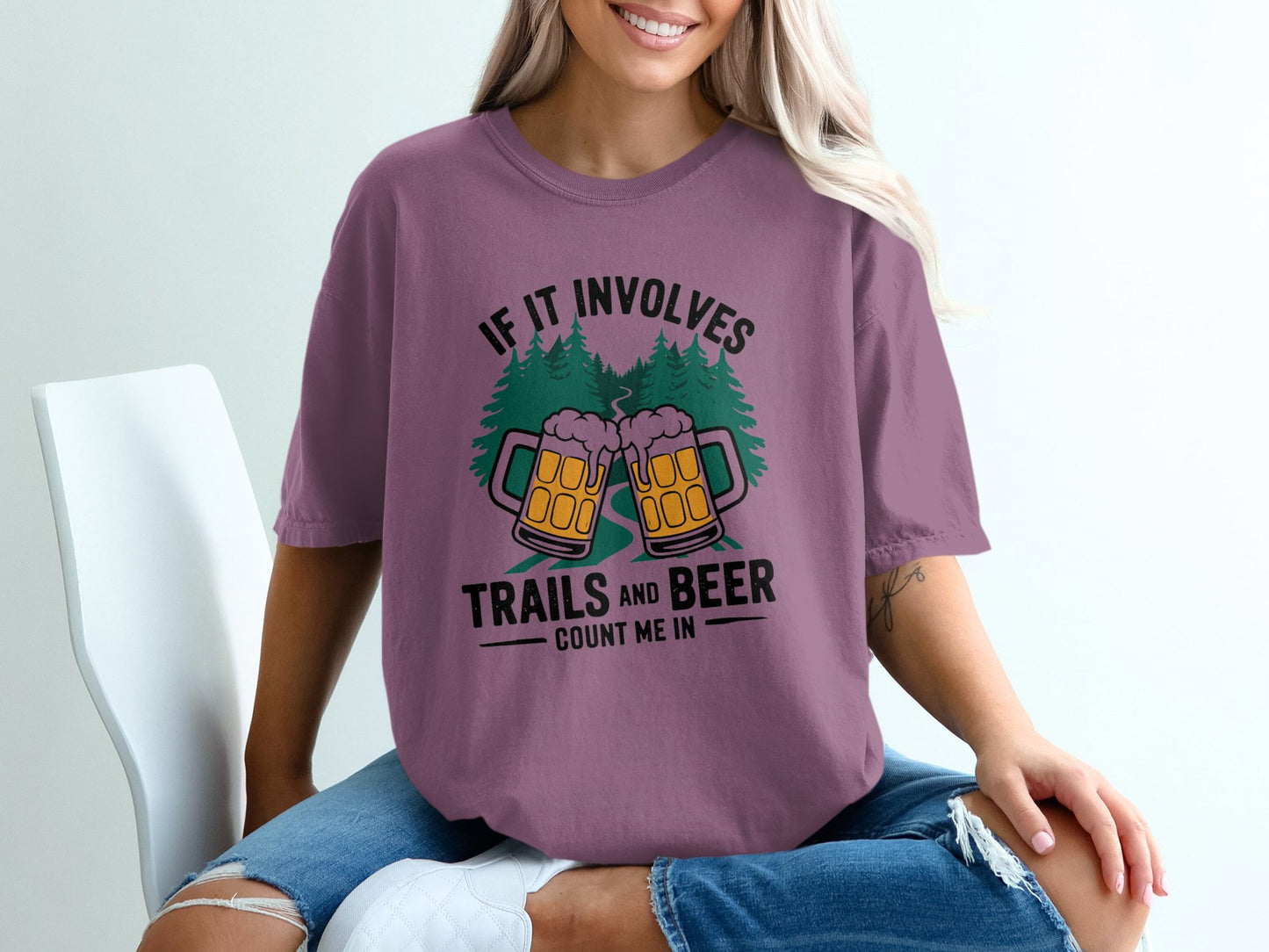 If it involves trails and beer count me in pink t shirt