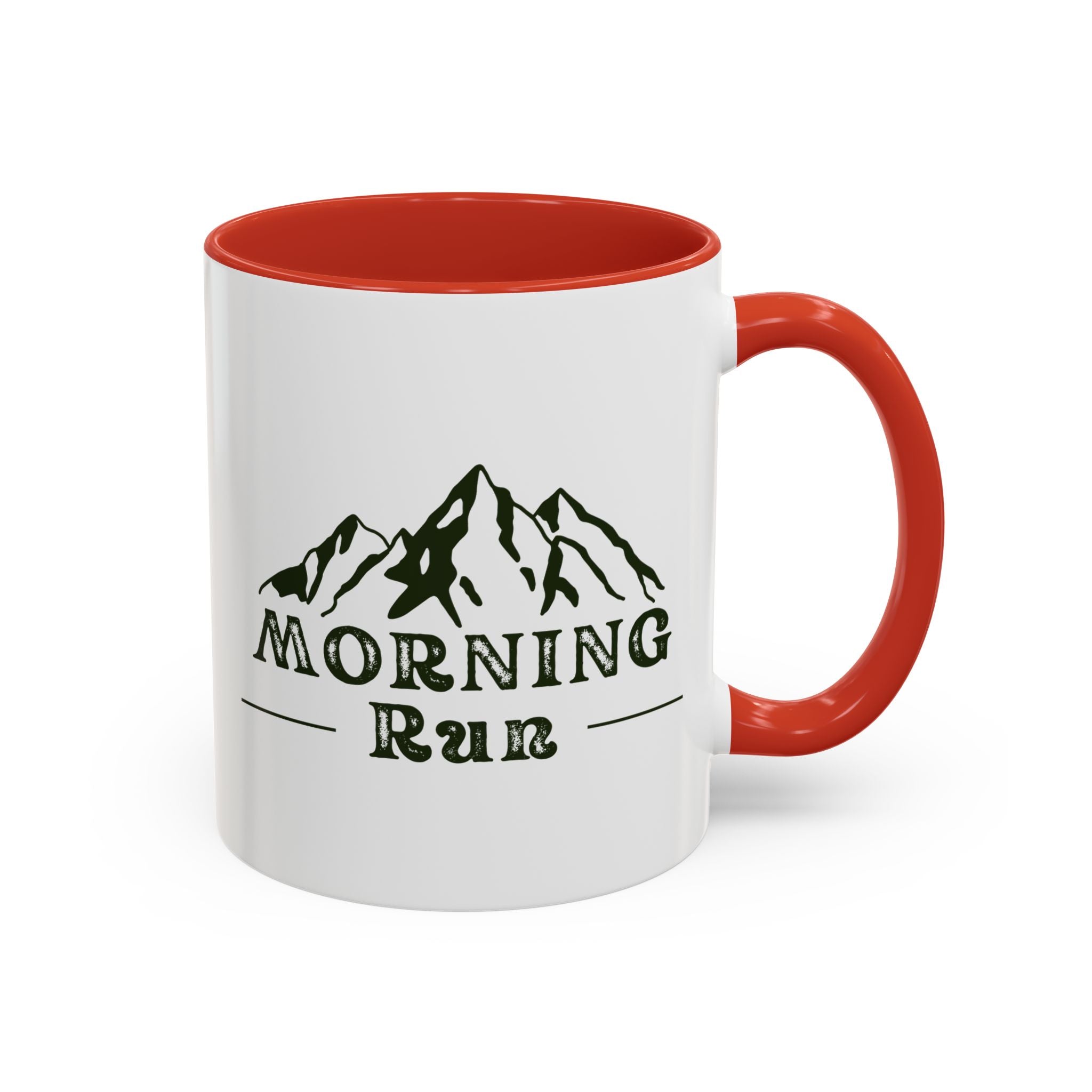 Morning Run Mountain Coffee Mug Navy