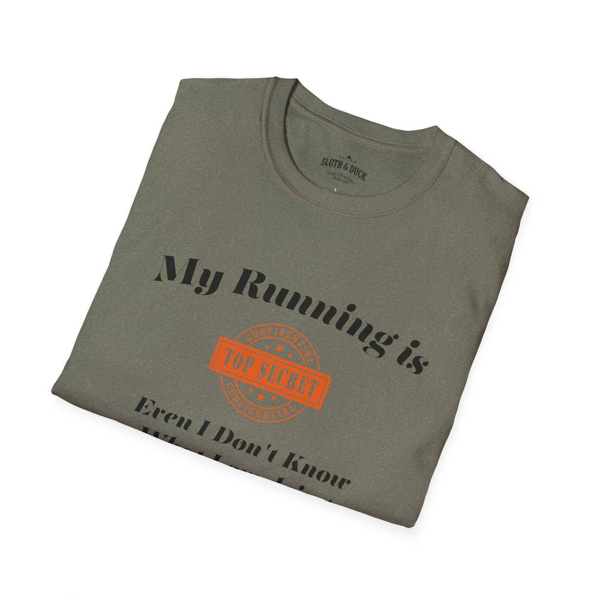 My running is top army green t shirt