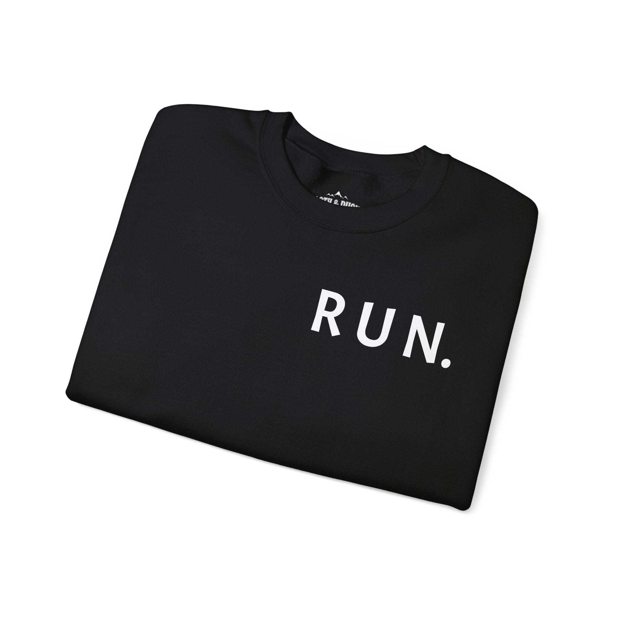 Run Crewneck I love Running Sleeve Quote Sweater