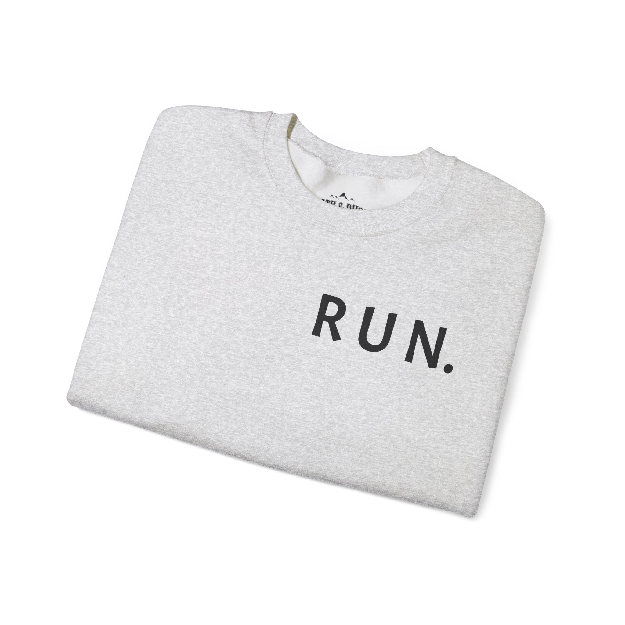 Run Crewneck I love Running Sleeve Quote light grey Sweater