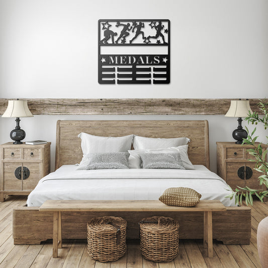 Runner_Medal_Holder_Metal_Sign__Male__Black_Farmhouse_Bedroom_Mockup_png