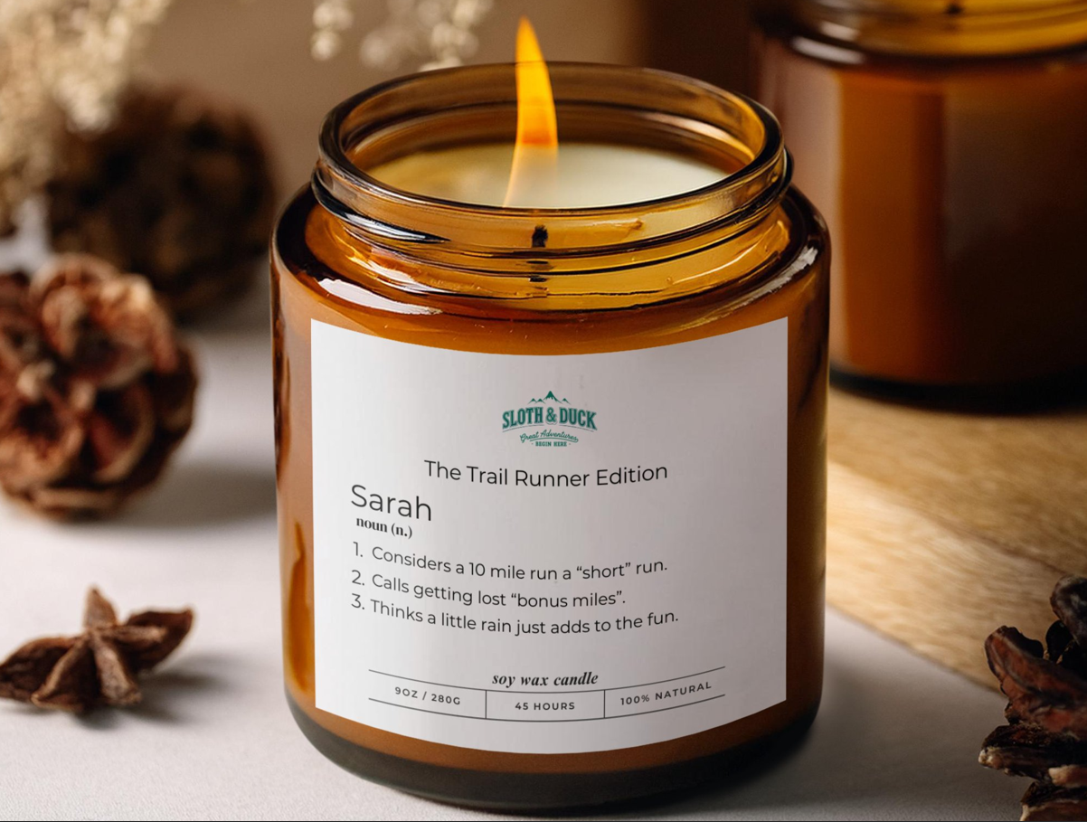 "The Trail Runner Edition" Personalized Scented Candle