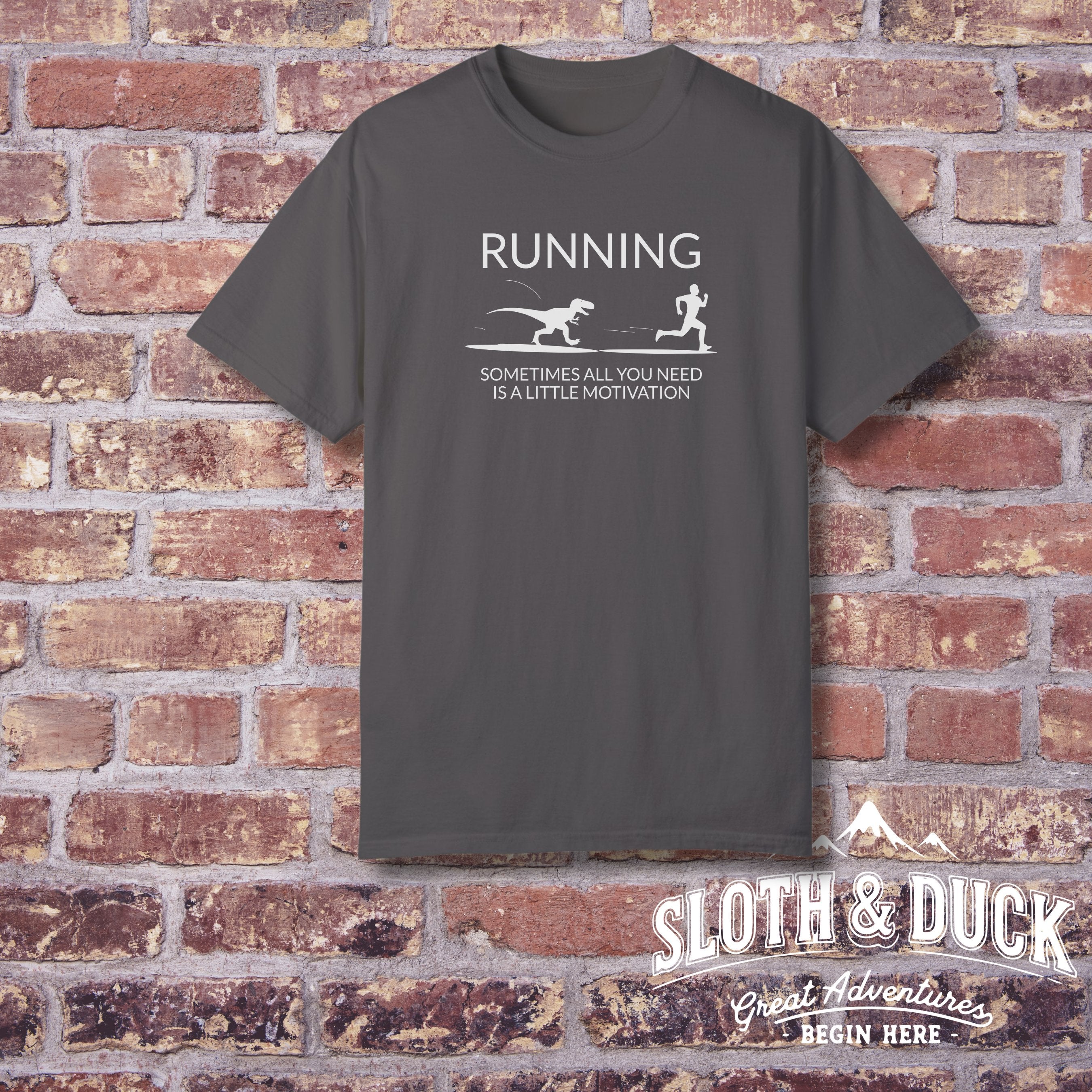 Sometimes All You Need is a Little Motivation grey t shirt