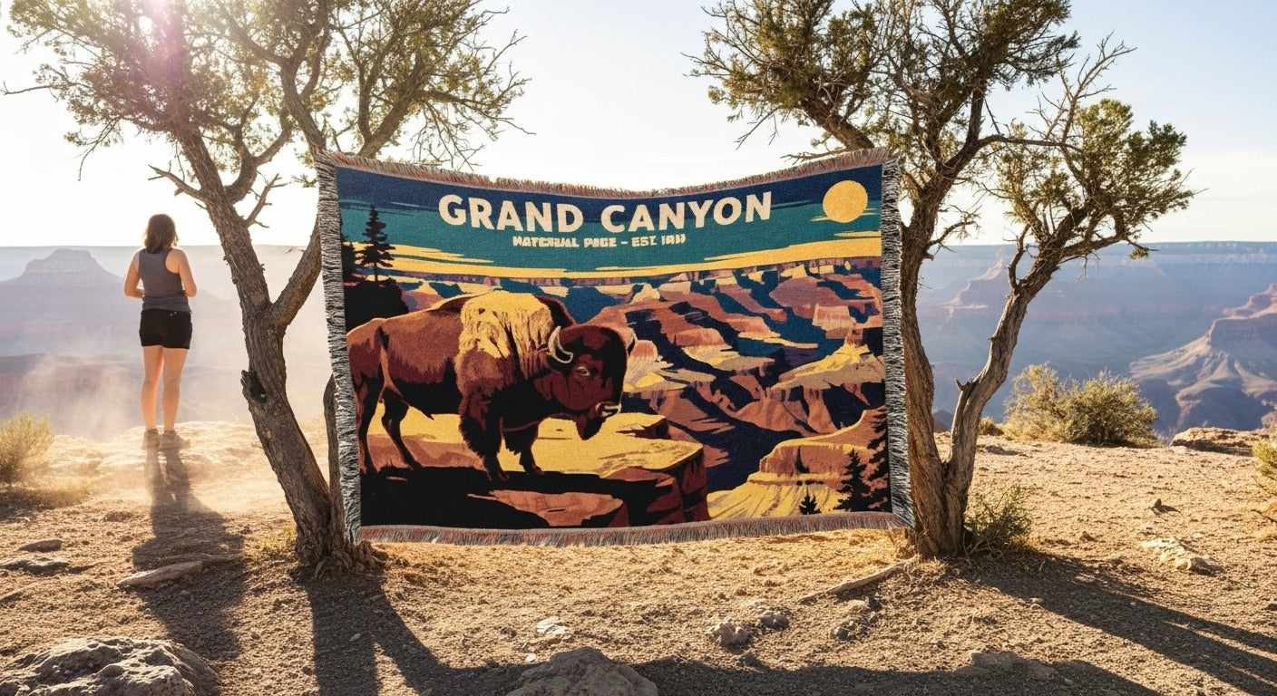 Personalized Grand Canyon National Park Woven Blanket