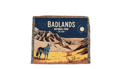 Personalized Badlands National Park Woven Blanket