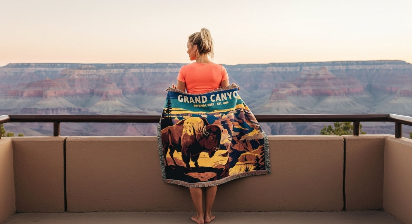 Personalized Grand Canyon National Park Woven Blanket