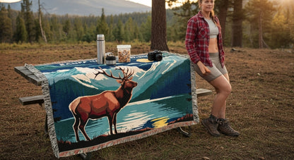 Personalized Banff National Park Woven Blanket