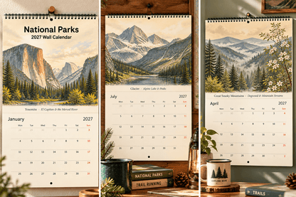 A Year in the Parks 2027 National Parks Wall Calendar - Sloth & Duck
