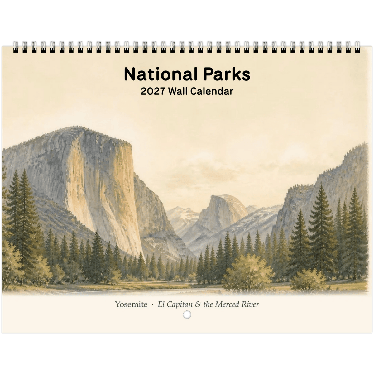 A Year in the Parks 2027 National Parks Wall Calendar - Sloth & Duck