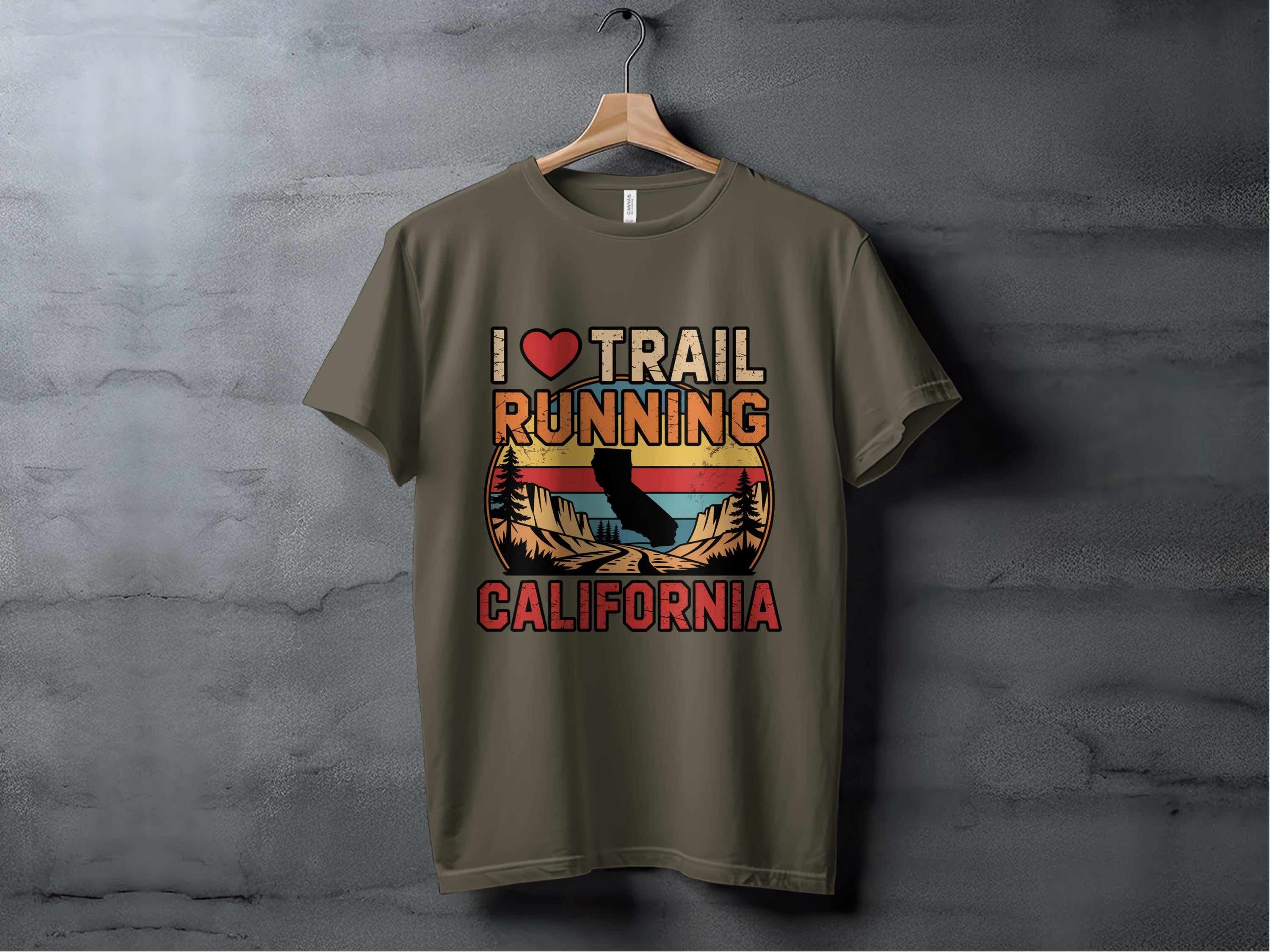 I Love Trail Running California T-shirt product
