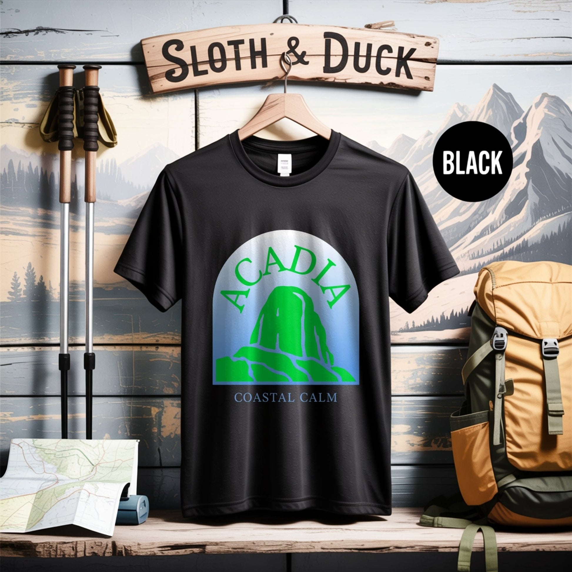 Acadia National Park T-Shirt - S - Sloth & Duck
