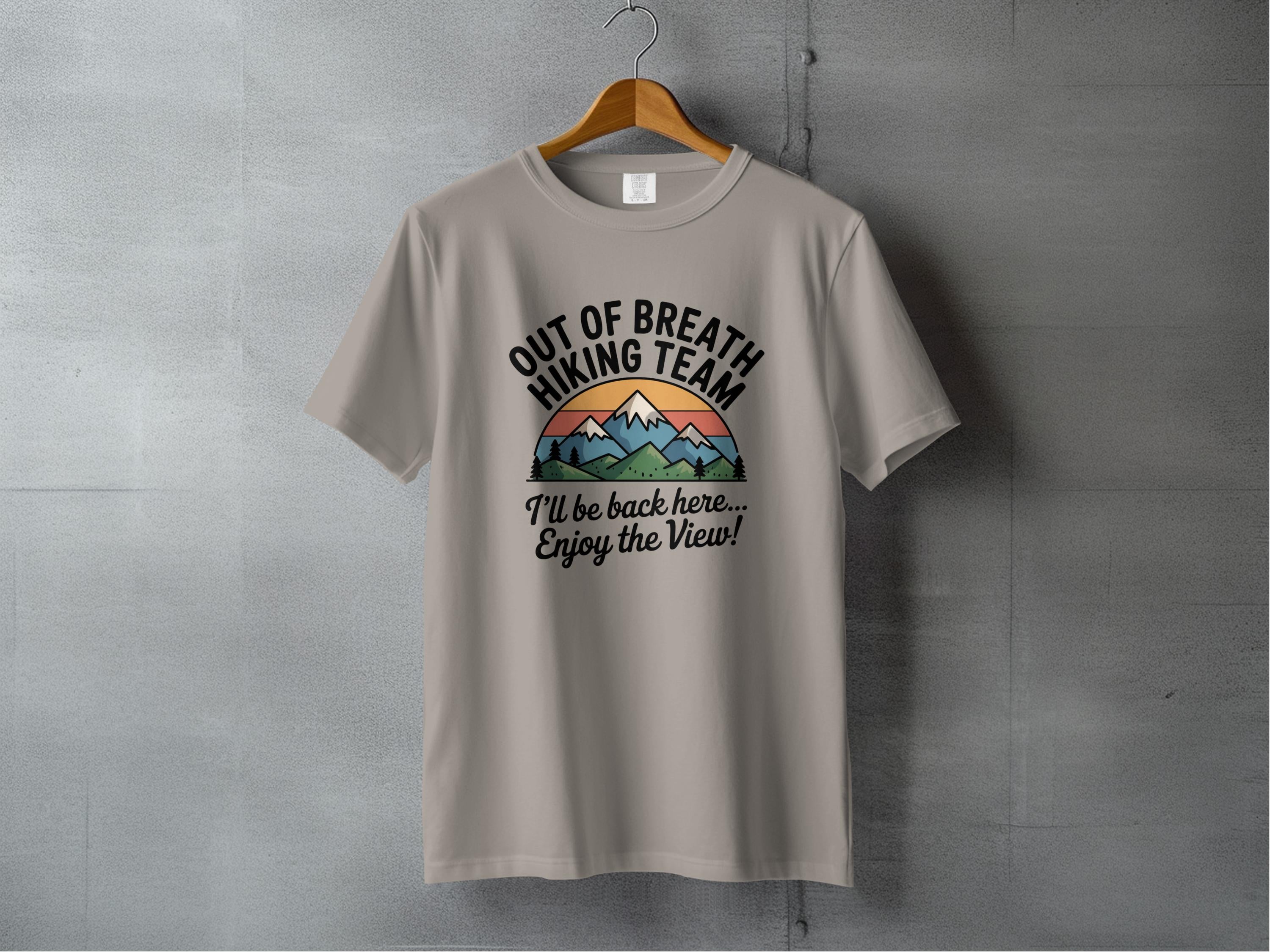 Out of Breath Hiking Team Enjoy the View T-shirt product type