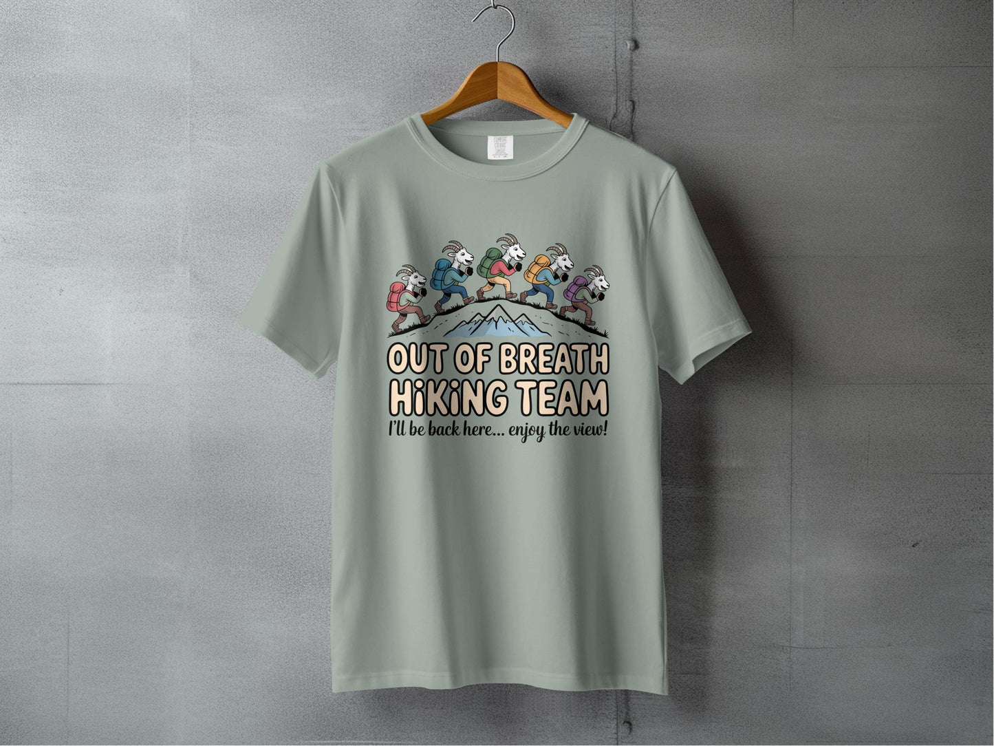 Out of Breath Hiking Team Graphic Tee Shirt product type