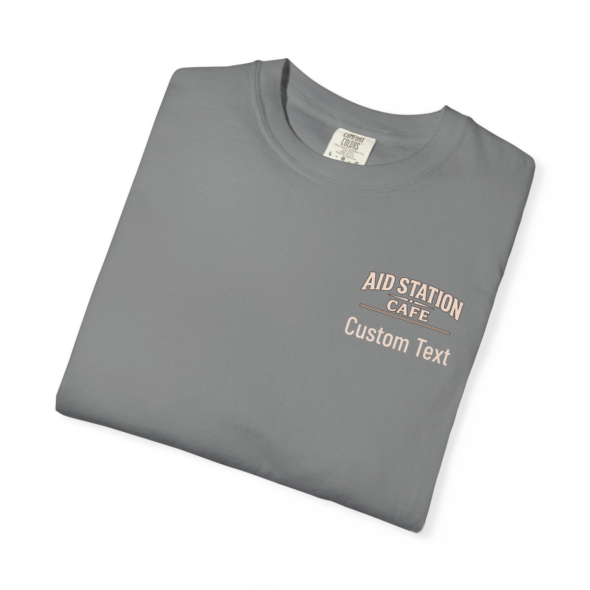 Aid Station Mile 40 Café T-Shirt -Grey - Sloth & Duck