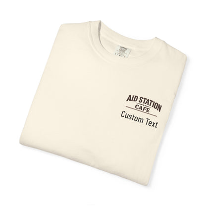 Aid Station Mile 40 Café T-Shirt -Ivory - Sloth & Duck