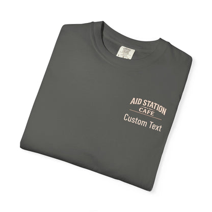 Aid Station Mile 40 Café T-Shirt -Pepper - Sloth & Duck