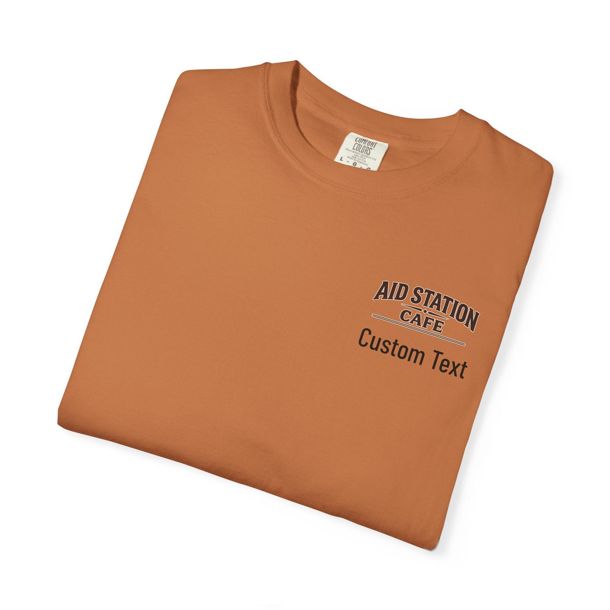 Aid Station Mile 40 Café T-Shirt -Yam - Sloth & Duck