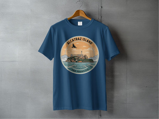 "Alcatraz Island" San Francisco T-Shirt - S - Sloth & Duck