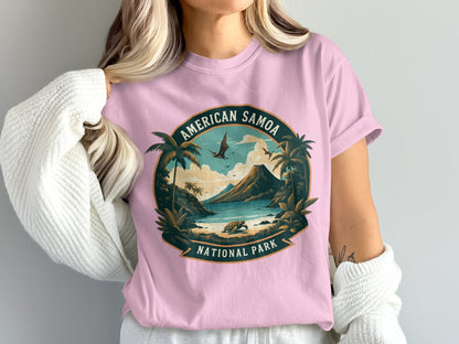 "American Samoa National Park" T-Shirt - Ivory - Sloth & Duck